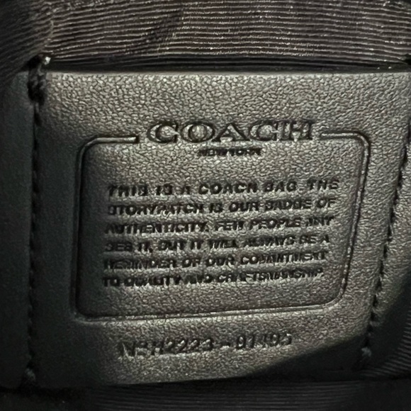 EUC Coach Black and Brown monogram Handbag - Picture 8 of 9